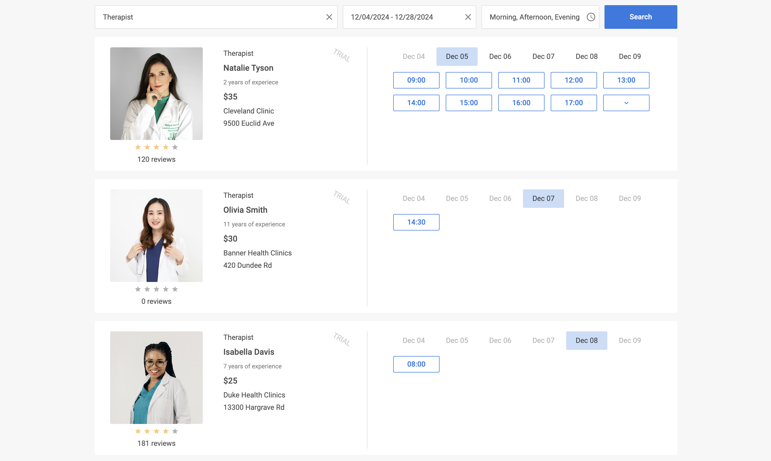 DHTMLX Booking-Widget mit geladenen Daten in einer Angular-Anwendung