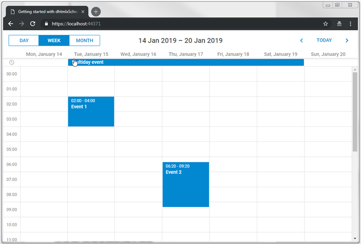 Scheduler CRUD