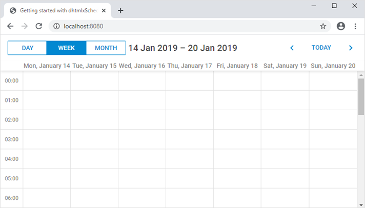 Scheduler initialization