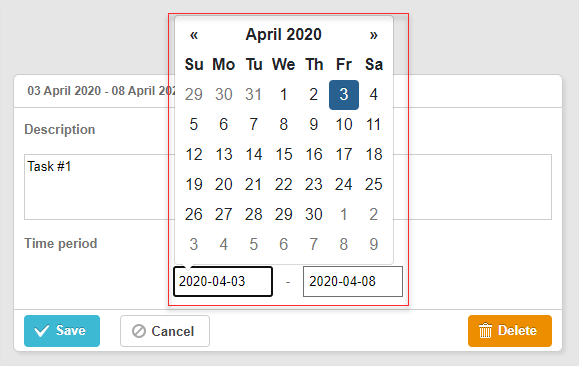 Bootstrap Datepicker-Steuerung