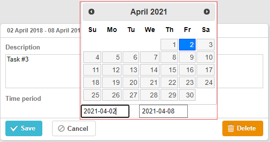 Benutzerdefinierte Datepicker-Steuerung