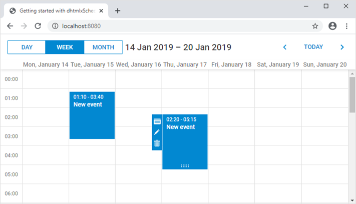 Scheduler CRUD