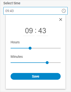 Timepicker control