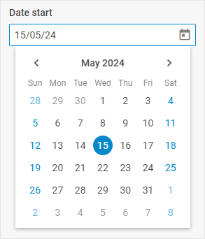 Элемент управления Datepicker
