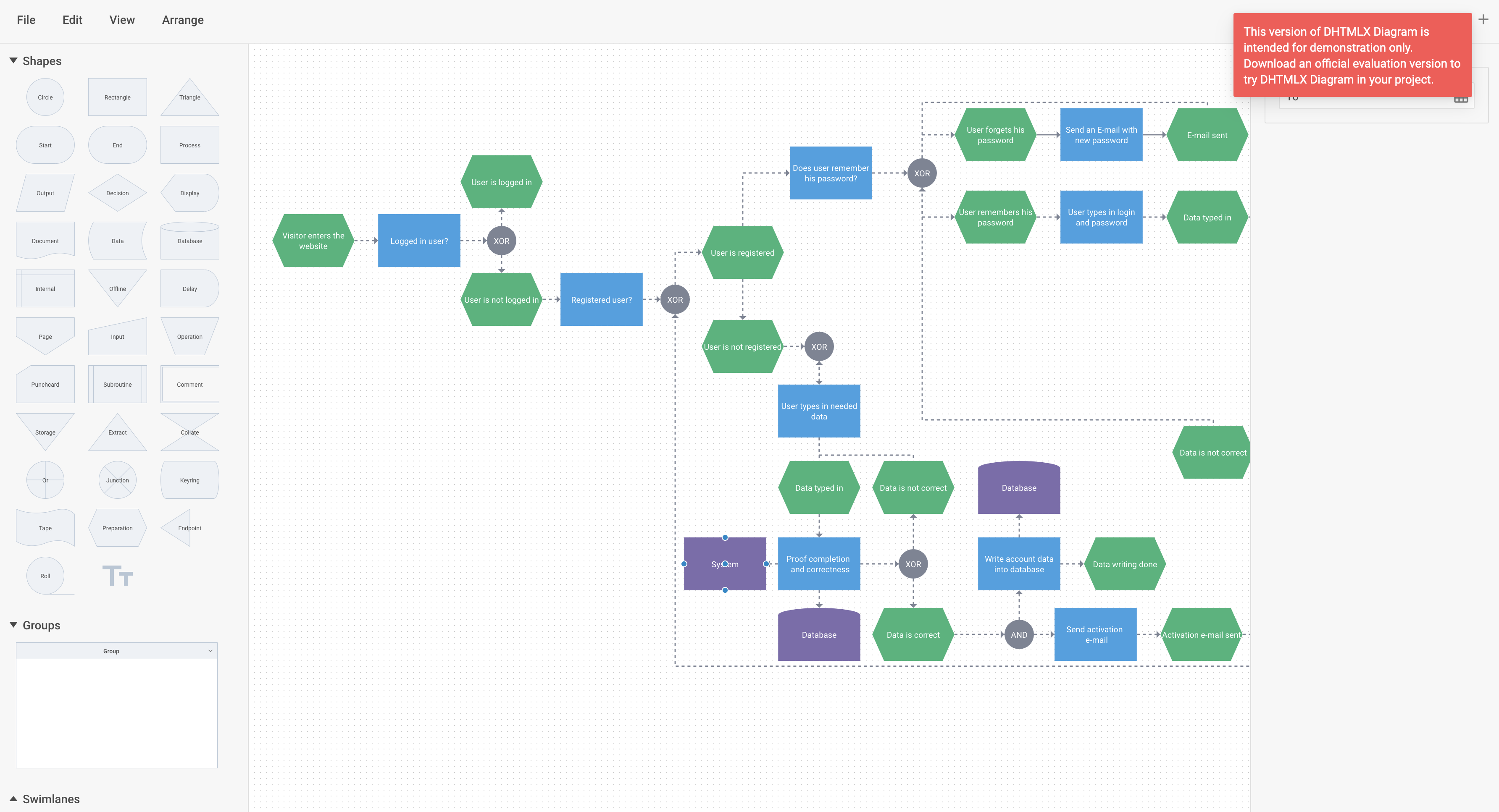 Инициализация Diagram Editor