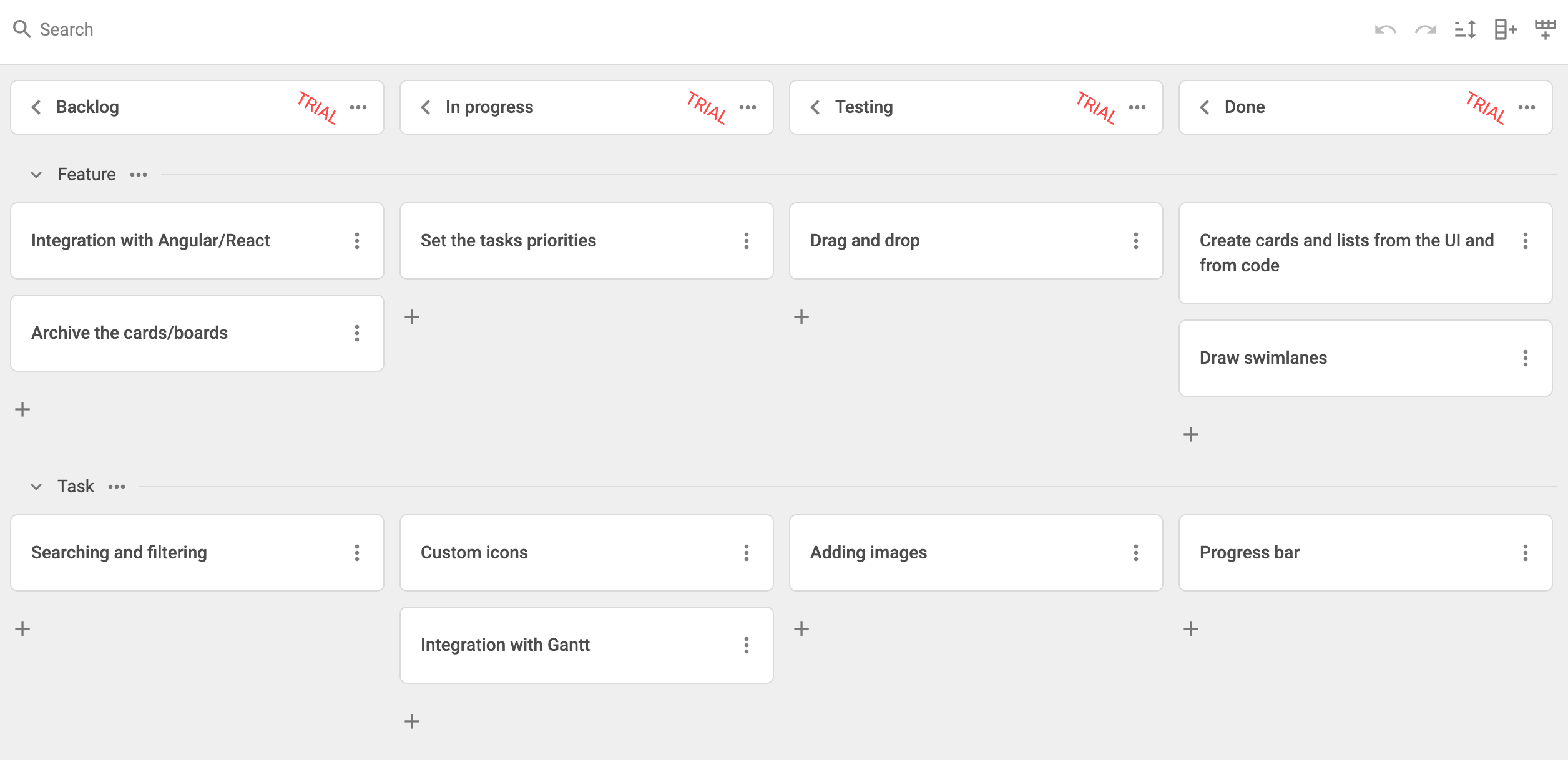 Kanban mit Svelte
