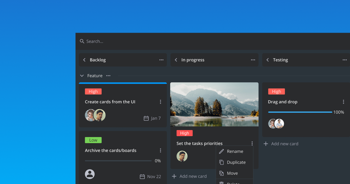 JavaScript Kanban API 与指南 | DHTMLX Kanban Documentation