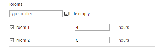 Resources control options