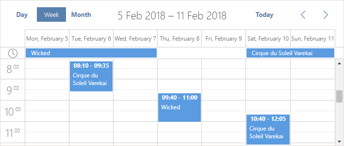 DHTMLX Scheduler - Flat Theme